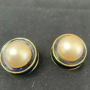 Kenneth Jay Lane KJL Vintage 60-70s Quality Costume Jewelry Earrings